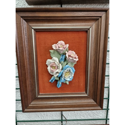 Cuadro flores relieve 2