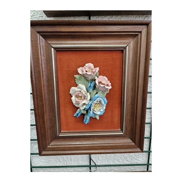 Cuadro flores relieve 2