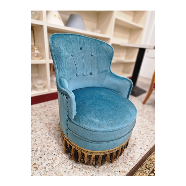 Butaca azul dormitorio
