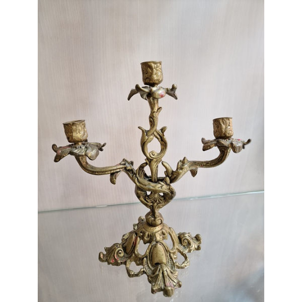 Pareja candelabros Wole