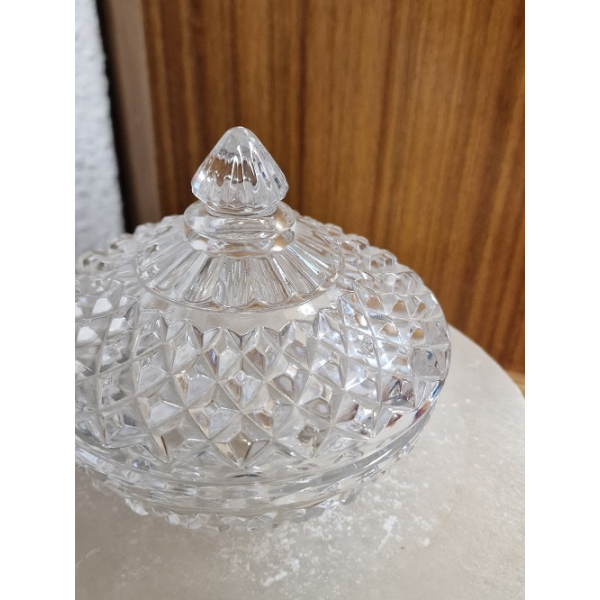 Bombonera cristal rombos