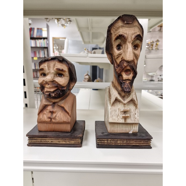 Figuras de madera Quijote y Sancho Panza
