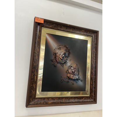 Cuadro religioso relieve