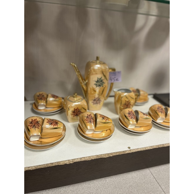 Juego de café naranja