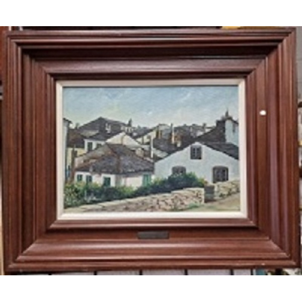 Cuadro Lugilde "Casas desde Muralla"