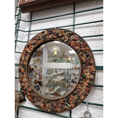 Espejo diseño de piedras