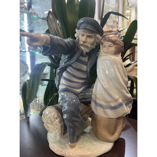Figura Nao marinero con niña