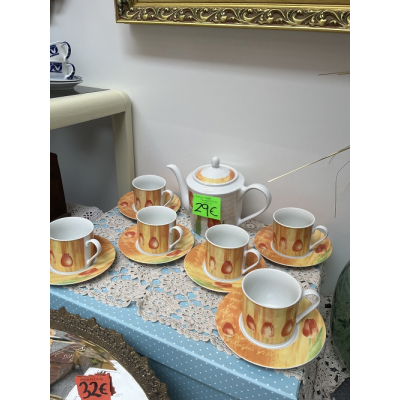 Juego café naranja